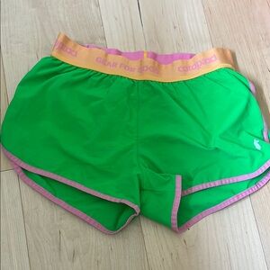 Cotopaxi Green and Pink Athletic Shorts women’s size small
